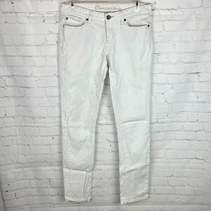 Gap Premium Skinny White Jeans Size 6 LONG